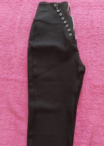 Siyah Kadın Dar Kesim Kumaş Pantolon - Görsel 2