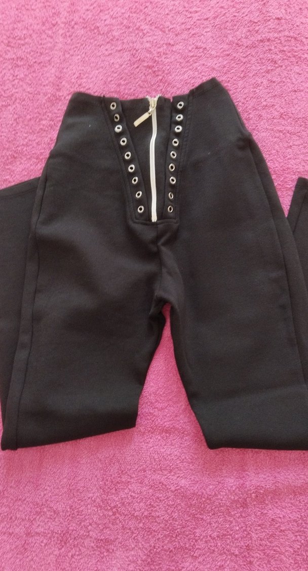 Siyah Kadın Dar Kesim Kumaş Pantolon - Görsel 4