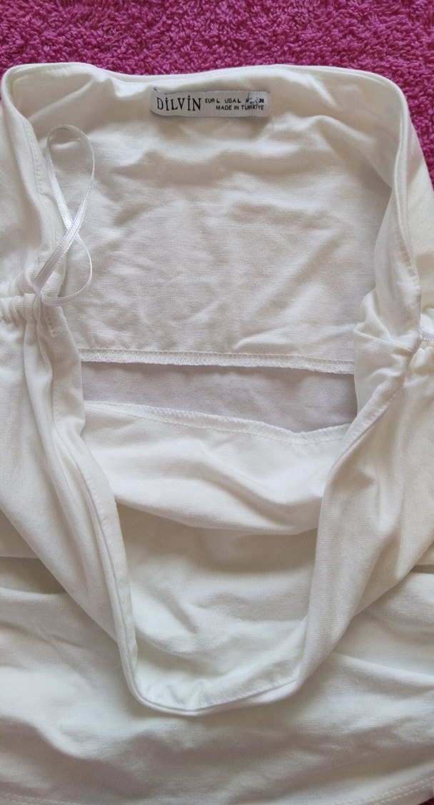 Beyaz Pilili Straplez Kadın Büstiyer - Görsel 5