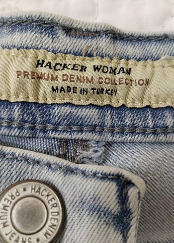 Buz mavisi  Kadın Kot Pantolon - Görsel 9