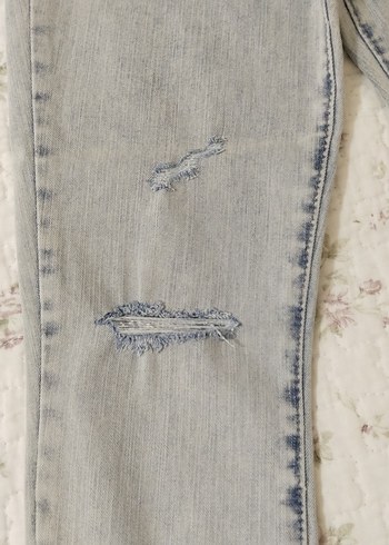 Buz mavisi  Kadın Kot Pantolon - Görsel 2