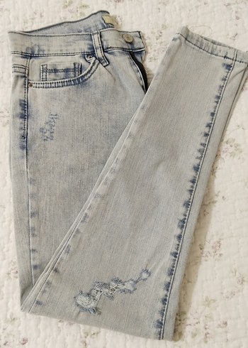 Buz mavisi  Kadın Kot Pantolon - Görsel 11