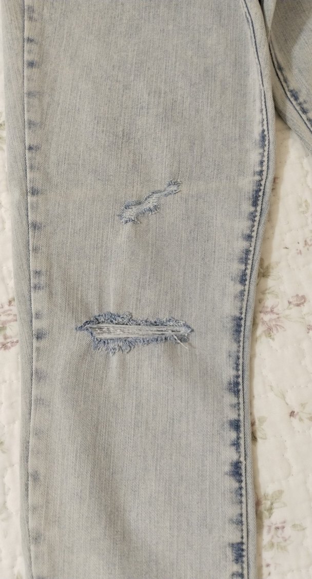 Buz mavisi  Kadın Kot Pantolon - Görsel 2