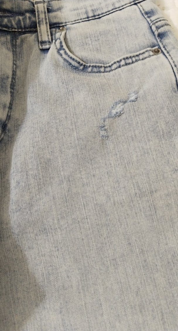 Buz mavisi  Kadın Kot Pantolon - Görsel 5