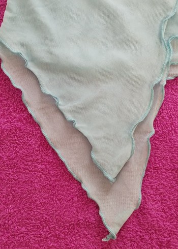 Mavi Straplez Fırfırlı Mini Büstiyer - Görsel 3