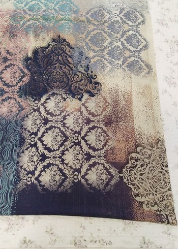 Bohem Çok Renkli İpek Dokulu Kadın Şal - Görsel 5