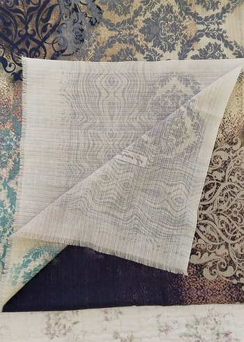 Bohem Çok Renkli İpek Dokulu Kadın Şal - Görsel 7