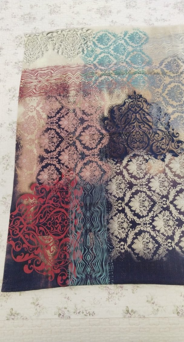 Bohem Çok Renkli İpek Dokulu Kadın Şal - Görsel 4