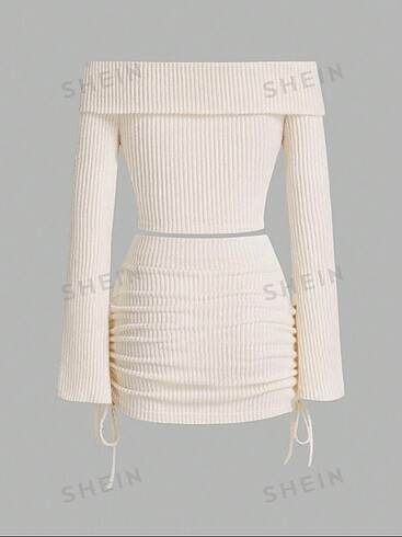 Sheinside Crop-Etek ikili takım