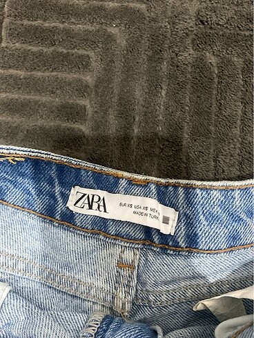 xs Beden lacivert Renk Zara jean şort etek