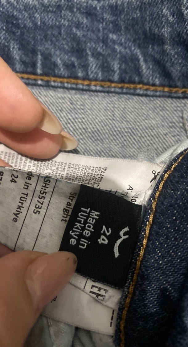 Düğmeli Loose Fit Kadın Denim Pantolon - Görsel 2