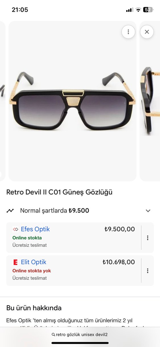 Retro DEVIL II CO3 Unisex Güneş Gözlüğü - Görsel 3