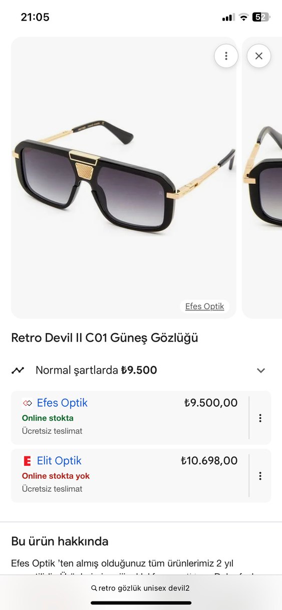 Retro DEVIL II CO3 Unisex Güneş Gözlüğü - Görsel 2