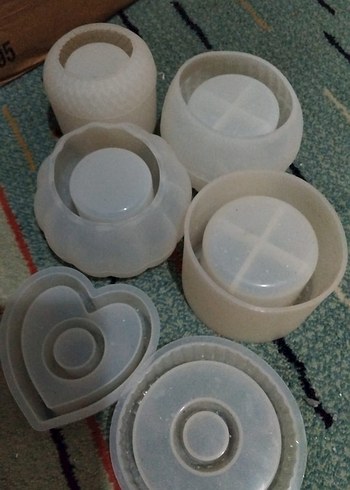 Beyaz Bohem Seramik Tabak ve Mumluk Seti SİLİKON KALIPLAR - Görsel 4