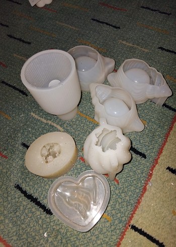 Beyaz Bohem Seramik Tabak ve Mumluk Seti SİLİKON KALIPLAR - Görsel 12