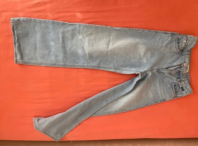s Beden Mavi wide leg jean
