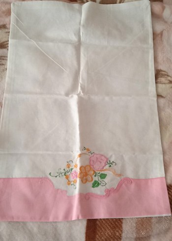 Nakışlı  dantelli çeyizlik  Pastel Yastık Kılıfı 4 adet - Görsel 4