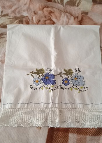 Nakışlı  dantelli çeyizlik  Pastel Yastık Kılıfı 4 adet - Görsel 6