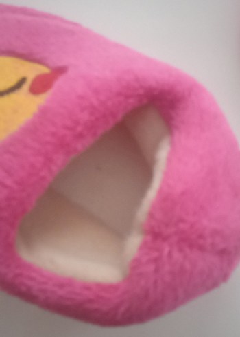 Kız Çocuk Pembe Nakışlı Sıcak Ev Terliği - Görsel 4