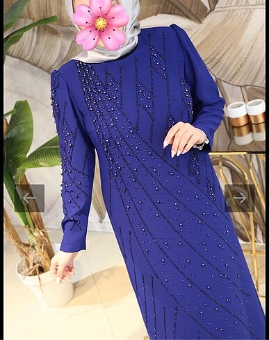 Büyük beden Krep abiye - Görsel 2