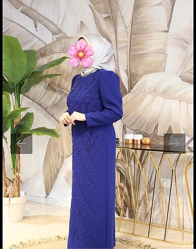 Büyük beden Krep abiye - Görsel 3