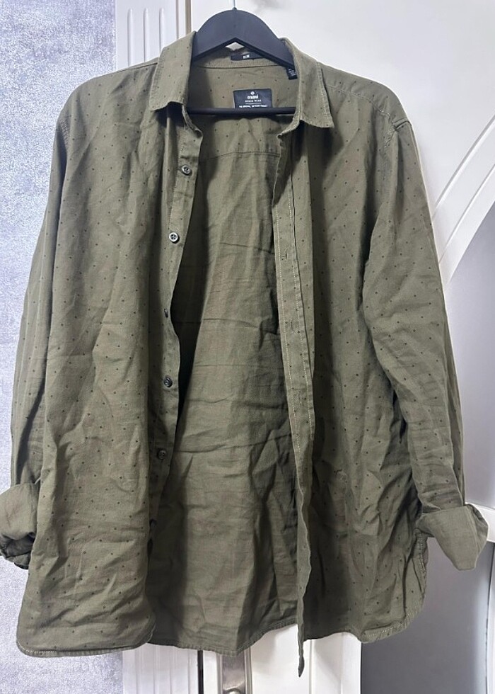 Mavi erkek gömlek - Görsel 3