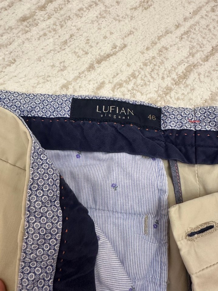 Lufian Bej Silim Fit Erkek Pantolon - Görsel 5