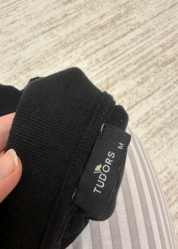 Tudors Erkek Siyah Kısa Kollu Polo Tişört - Görsel 2