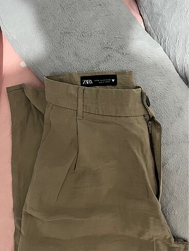 Zara kum rengi straight pantolon