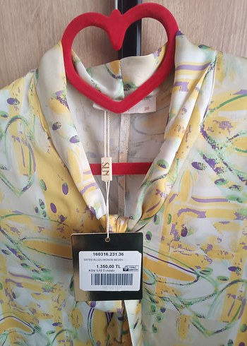 Sarı Bohem Salaş Mini Gömlek - Görsel 2