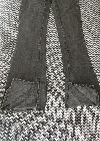 Gri Denim Kadın Kot Pantolon - Görsel 3