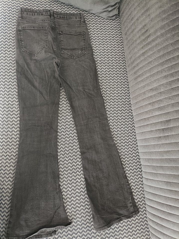 Gri Denim Kadın Kot Pantolon - Görsel 4