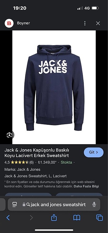 JACK AND JONES SWEATSHİRT