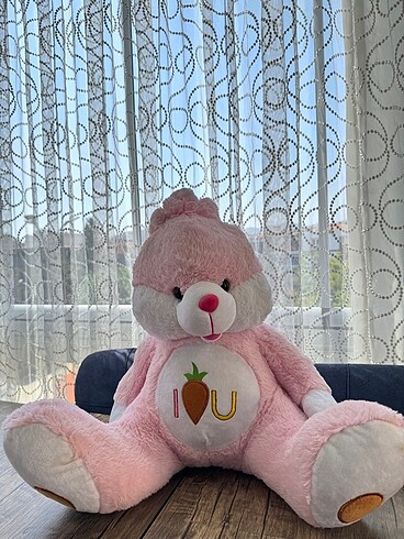 Pembe peluş tavşan