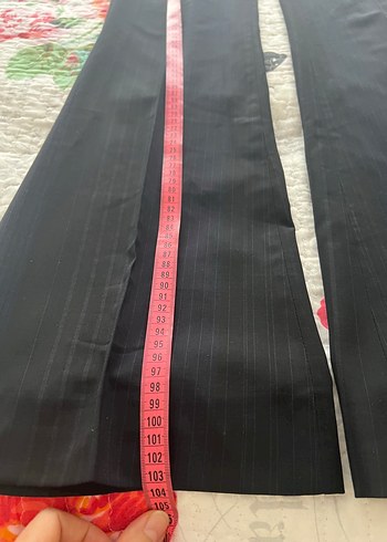 38 Beden siyah Renk Kadın Siyah Pileli Ofis Pantolonu