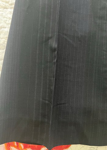 38 Beden Kadın Siyah Pileli Ofis Pantolonu