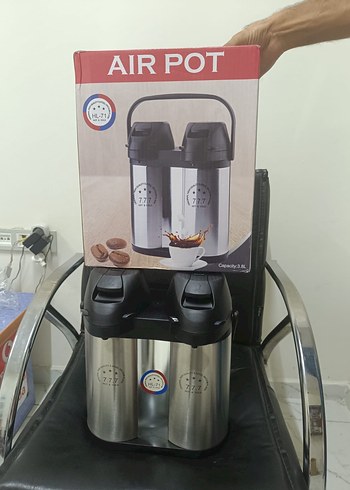 Gri Çift Bölmeli Çelik Termos HL-71 - Görsel 3