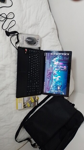 TOSHIBA AMD A4 (388) 4 gb harici 120 ssd+ÇANTA+IŞIKLI MAUSE+ KUL