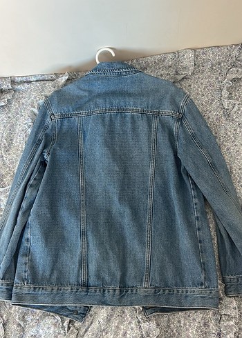 Mavi Jeans Gri Düğmeli Kadın Denim Ceket