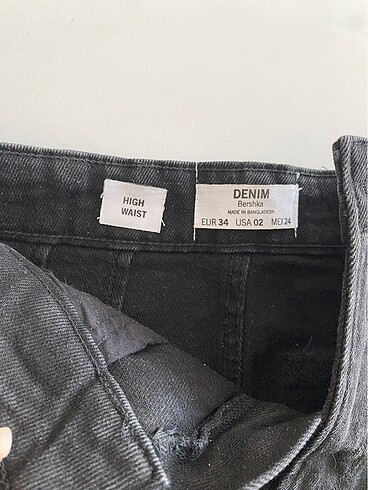 Bershka siyah kot etek