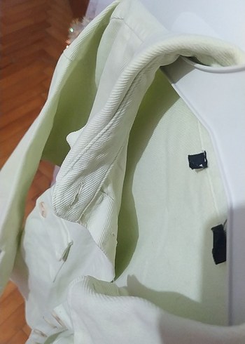 Defacto pastel yeşil oversize kot ceket