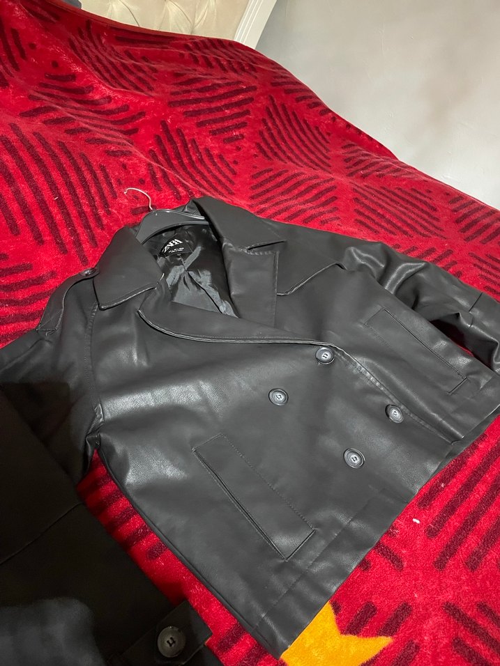 Kadın  Deri Mini Ceket - Görsel 3