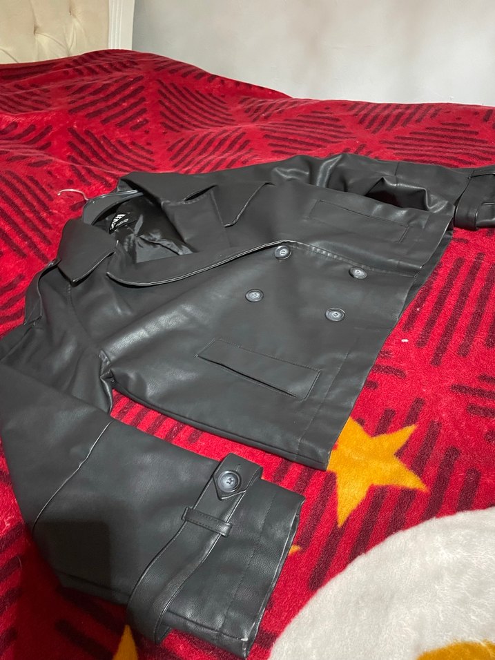 Kadın  Deri Mini Ceket - Görsel 4