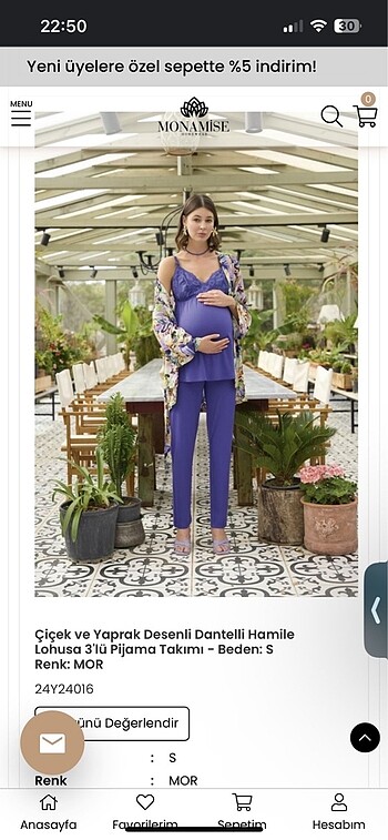 Lohusa pijama takımı
