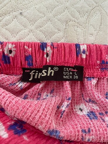 Diğer Pembe lastikli etek