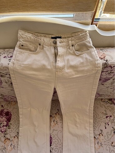 36 Beden Wide Leg Jean yüksek bel