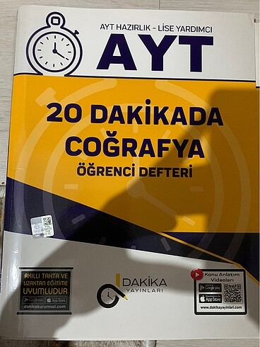 Ayt coğrafya dakika yayınları
