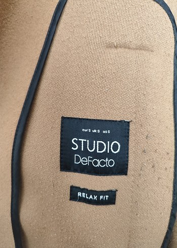 Düğmeli Bej Erkek Süet Palto - Görsel 3