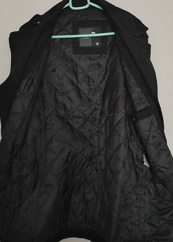 Siyah Erkek Düğmeli Trençkot - Görsel 6