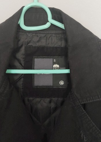 Siyah Erkek Düğmeli Trençkot - Görsel 5